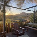 coucher de soleil de la terrasse